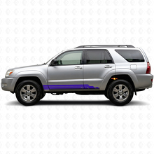 Curved Stripes Rocker Panel Vinyl Decal Kit for Toyota 4Runner 2002-2009 2