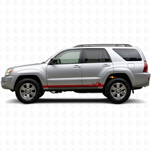 Mountains Thin Stripes Rocker Panel Vinyl Decal for Toyota 4Runner 2002-2009 3