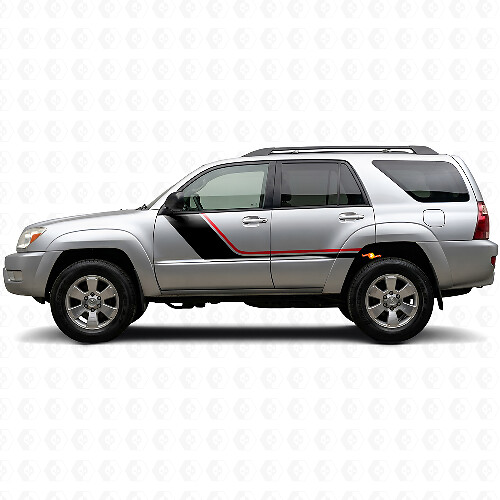 Twin Stripes Side Vinyl Decal Kit for Toyota 4Runner 2002-2009 1