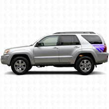 Mud Splash Graphic Rear Side Vinyl Decal for Toyota 4Runner 2002-2009 2