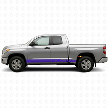 Intertwined Stripes Rocker Panel Vinyl Decal for Toyota Tundra 2007-2021 2