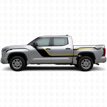 Twin Stripes Door and Rear Side Vinyl Decal Kit for Toyota Tundra 2022+ 2