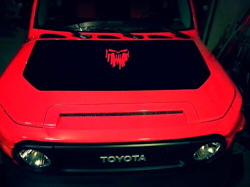 Toyota FJ Cruiser PUNISHER BLOOD Wrap Hood Blackout Decal Sticker
