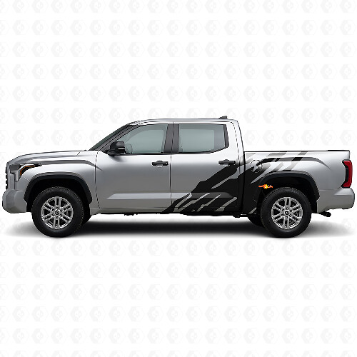 Mud Splash Graphic Side Vinyl Decal for Toyota Tundra 2022+ 1
