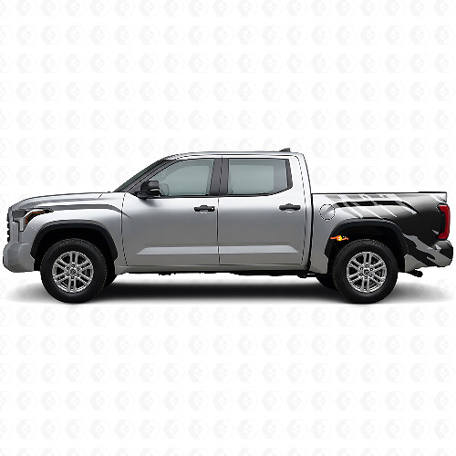 Mud Splash Graphic Rear Side Vinyl Decal for Toyota Tundra 2022+ 1