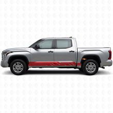 Intertwined Stripes Rocker Panel Vinyl Decal for Toyota Tundra 2022+ 3