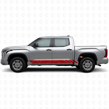 Topographic Style Stripes Doors Vinyl Decal for Toyota Tundra 2022+ 3