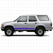 Intertwined Stripes Rocker Panel Vinyl Decal for Toyota 4Runner 1989-1995 2