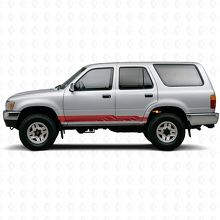 Intertwined Stripes Rocker Panel Vinyl Decal for Toyota 4Runner 1989-1995 3