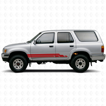 Curved Stripes Rocker Panel Vinyl Decal Kit for Toyota 4Runner 1989-1995 3