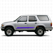 Topographic Style Stripes Doors Vinyl Decal for Toyota 4Runner 1989-1995 2