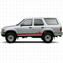 Mountains Thin Stripes Rocker Panel Vinyl Decal for Toyota 4Runner 1989-1995 3