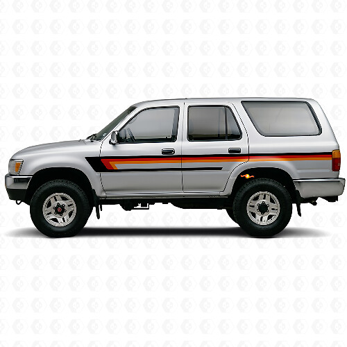 Triple Stripes Door Side Vinyl Decal for Toyota 4Runner 1989-1995 1