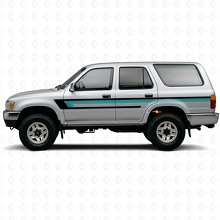 Triple Stripes Door Side Vinyl Decal for Toyota 4Runner 1989-1995 2