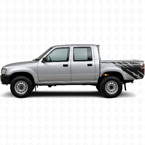 Mud Splash Graphic Rear Side Vinyl Decal for Toyota Hilux 1988-1997 1