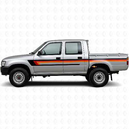 Triple Stripes Door Side Vinyl Decal for Toyota Hilux 1988-1997