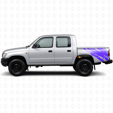 Mud Splash Graphic Rear Side Vinyl Decal for Toyota Hilux 1997-2004 2
