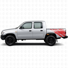 Mud Splash Graphic Rear Side Vinyl Decal for Toyota Hilux 1997-2004 3