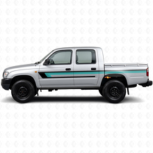 Triple Stripes Door Side Vinyl Decal for Toyota Hilux 1997-2004 2