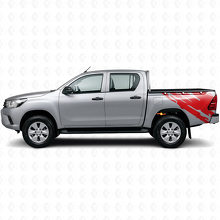 Mud Splash Graphic Rear Side Vinyl Decal for Toyota Hilux 2015+ 3