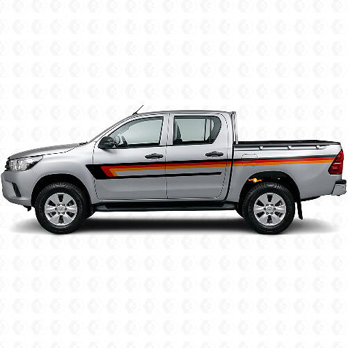 Triple Stripes Door Side Vinyl Decal for Toyota Hilux 2015+