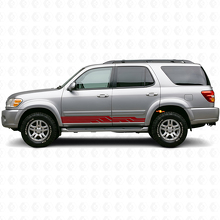 Intertwined Stripes Rocker Panel Vinyl Decal for Toyota Sequoia 2000-2007 3