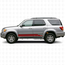 Curved Stripes Rocker Panel Vinyl Decal Kit for Toyota Sequoia 2000-2007 3