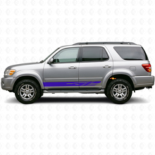 Decorated Stripes Rocker Panel Vinyl Decal Kit for Toyota Sequoia 2000-2007 2
