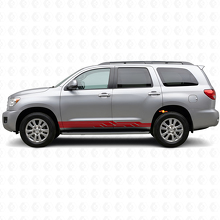 Intertwined Stripes Rocker Panel Vinyl Decal for Toyota Sequoia 2007-2022 3