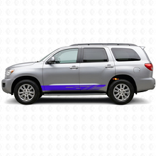 Decorated Stripes Rocker Panel Vinyl Decal Kit for Toyota Sequoia 2007-2022 2