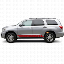 Topographic Style Stripes Doors Vinyl Decal for Toyota Sequoia 2007-2022 3