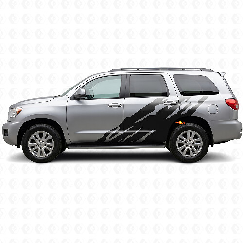 Mud Splash Graphic Side Vinyl Decal for Toyota Sequoia 2007-2022 1