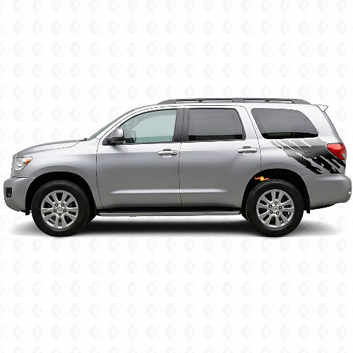 Mud Splash Graphic Rear Side Vinyl Decal for Toyota Sequoia 2007-2022 1