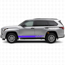 Checkered Stripes Rocker Panel Vinyl Decal for Toyota Sequoia 2022+ 2