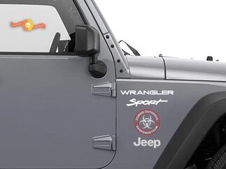 Jeep Rubicon Wrangler Zombie Outbreak Response Team Wrangler Decal#5
