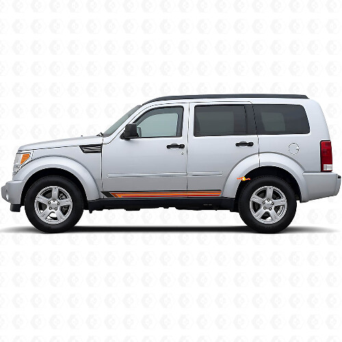 Vintage Straight Stripes Side Vinyl Decal for Dodge Nitro 2007-2011