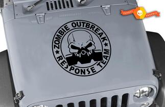 Jeep Rubicon Wrangler Zombie Outbreak Response Team Wrangler Decal#7