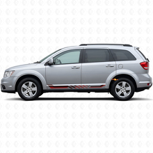 Checkered Flag Side Stripes Vinyl Decal for Dodge Journey 2009-2020 3