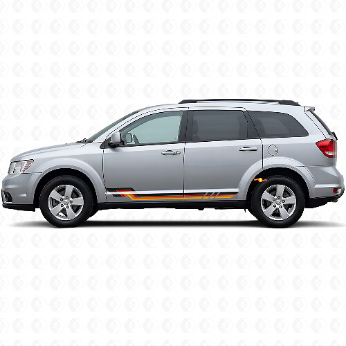 Vintage Style Side Stripes Vinyl Decal for Dodge Journey 2009-2020