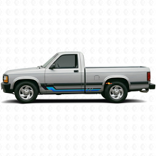 Vintage Style Side Stripes Vinyl Decal for Dodge Dakota 1987-1996 2