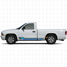 Vintage Style Side Stripes Vinyl Decal for Dodge Dakota 1997-2004 2
