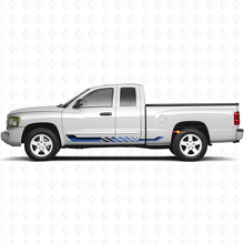 Checkered Flag Side Stripes Vinyl Decal for Dodge Dakota 2005-2011 2