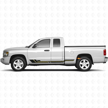 Curved Stripes Rocker Panel Vinyl Decal for Dodge Dakota 2005-2011 2