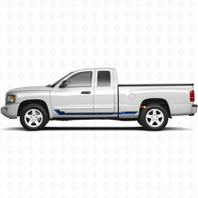 Racing Style Side Stripes Vinyl Decal for Dodge Dakota 2005-2011 2