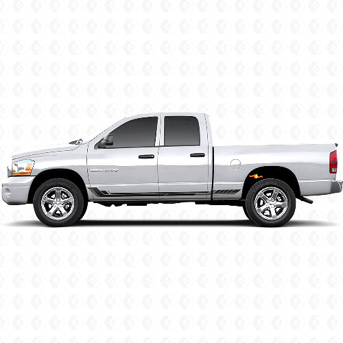 Racing Style Side Stripes Vinyl Decal for Dodge Ram 1500 2002-2008 1