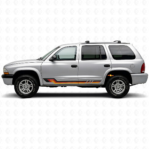 Vintage Style Side Stripes Vinyl Decal for Dodge Durango 1998-2003
