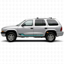 Vintage Style Side Stripes Vinyl Decal for Dodge Durango 1998-2003 2