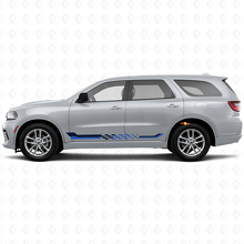 Checkered Flag Side Stripes Vinyl Decal for Dodge Durango 2011+ 2