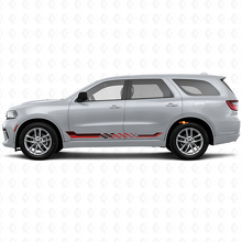 Checkered Flag Side Stripes Vinyl Decal for Dodge Durango 2011+ 3