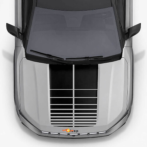 Twin Stripes Hood Vinyl Decals for Jeep Compass 2026